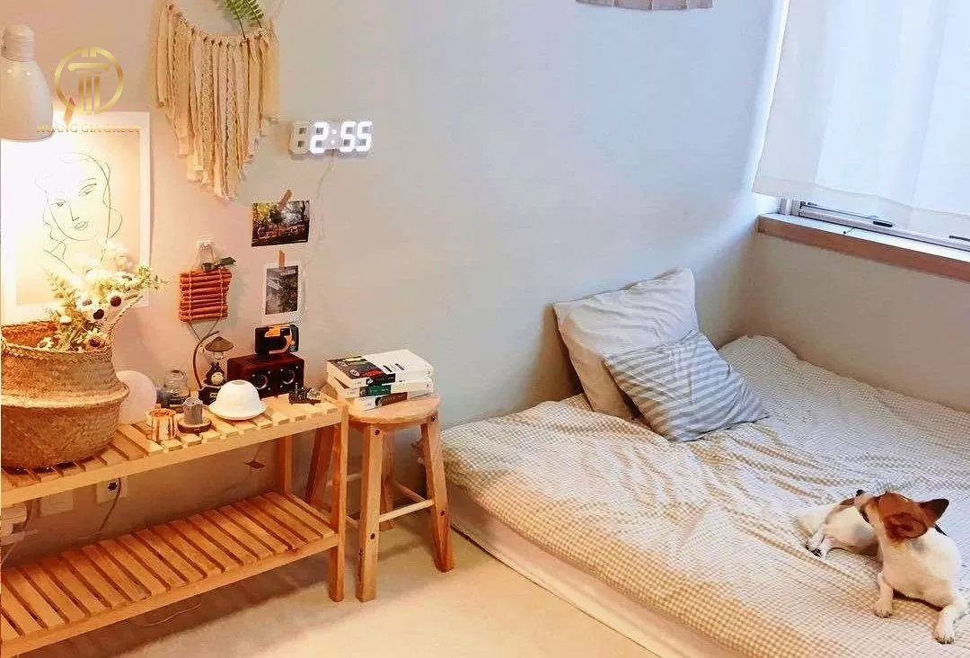 Phòng ngủ 3x3m Hàn Quốc ấm áp