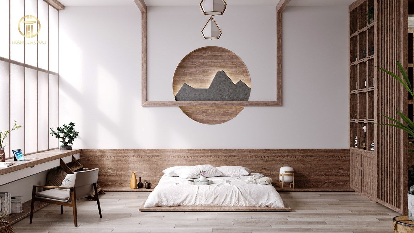Phòng ngủ kiểu Nhật với phong cách tối giản