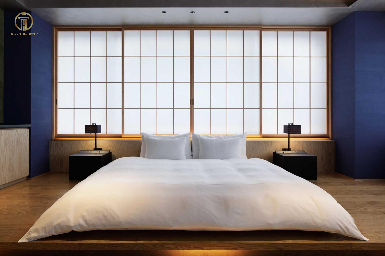 Phòng ngủ mang phong cách Nhật Bản ấm áp
